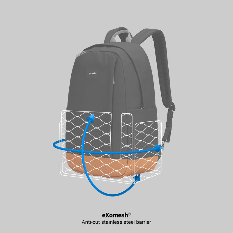 Pacsafe® GO 25L anti-theft backpack, Stone