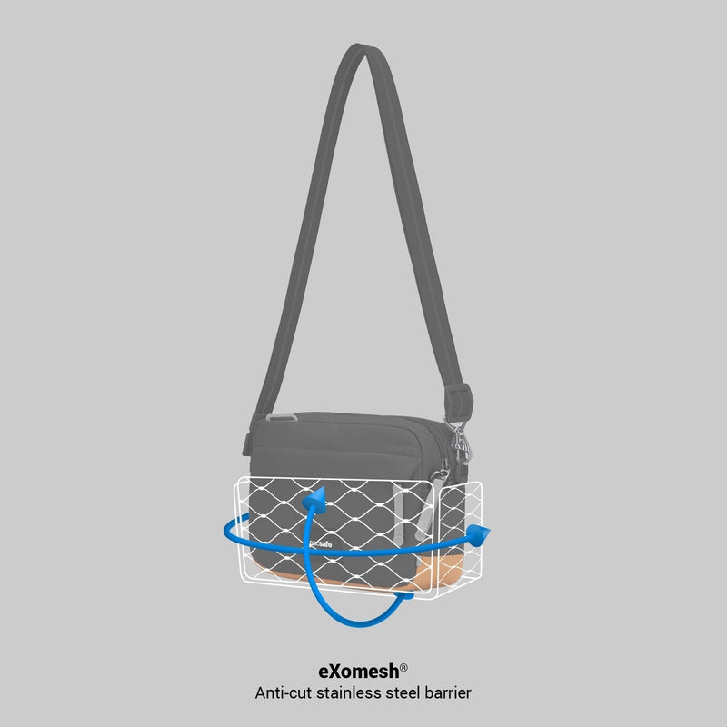 Pacsafe® GO anti-theft crossbody bag, Jet Black
