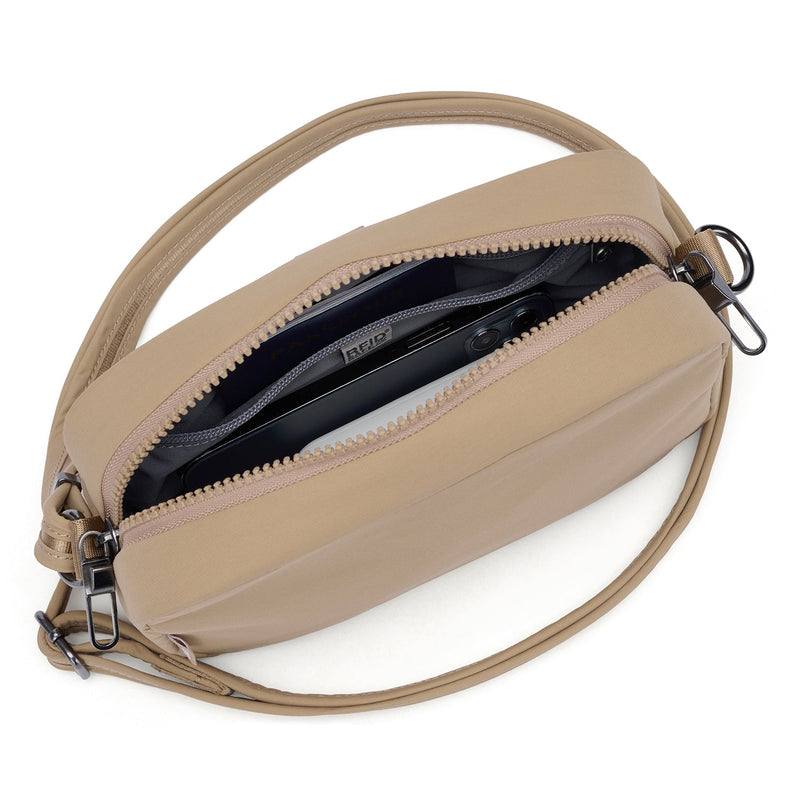 Pacsafe® CX Anti-Theft Square Crossbody, Taupe