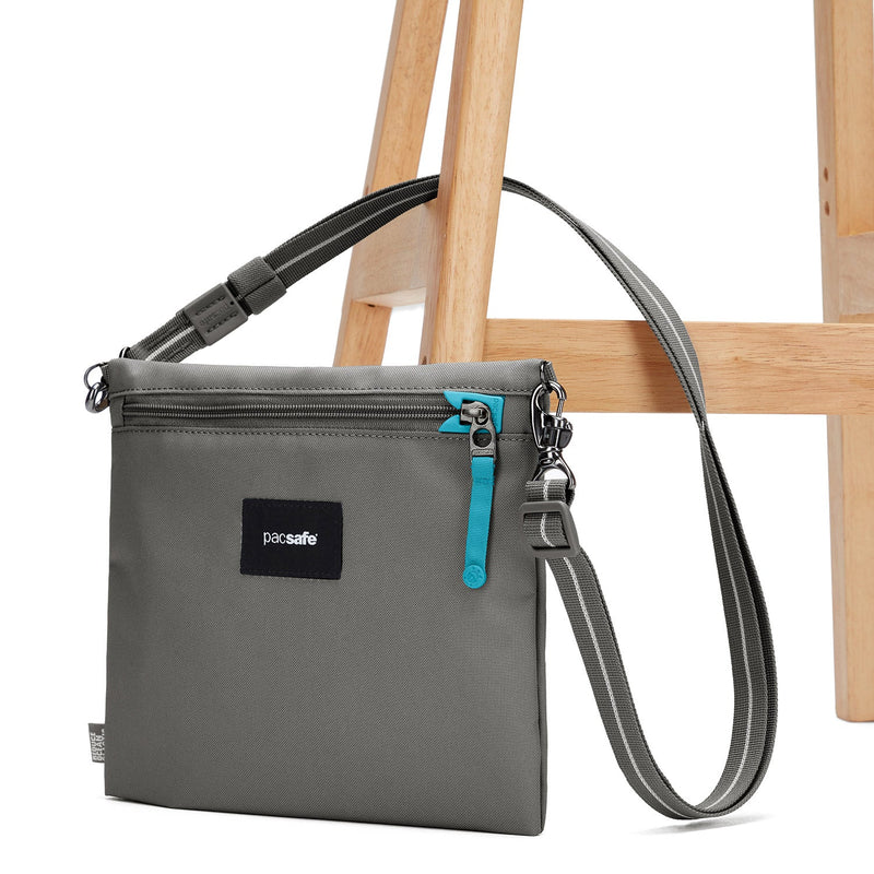Pacsafe® GO anti-theft crossbody pouch, Stone