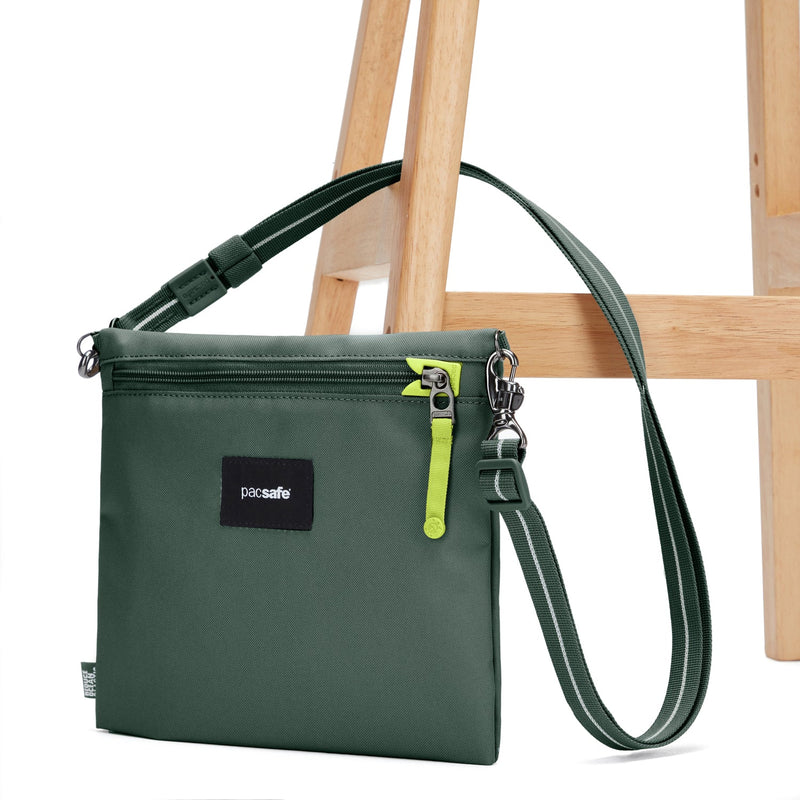 Pacsafe® GO anti-theft crossbody pouch, Spruce Green