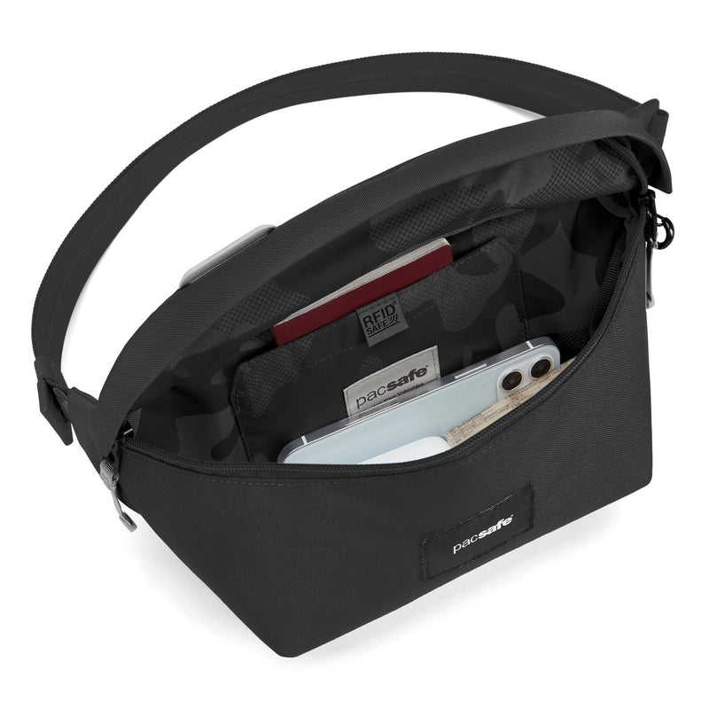 Pacsafe® GO anti-theft sling pack, Jet Black