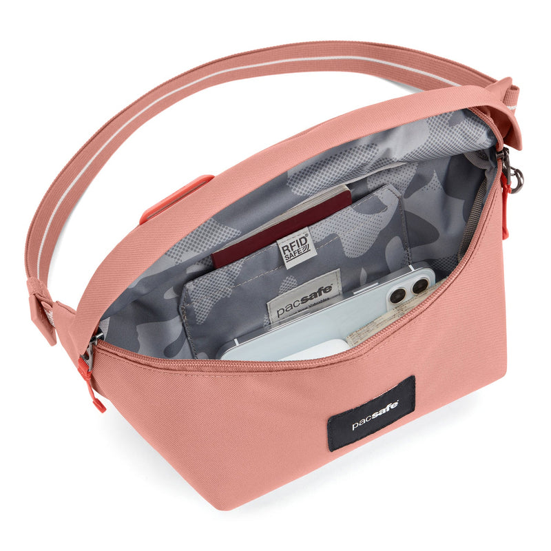 Pacsafe® GO anti-theft sling pack, Rose