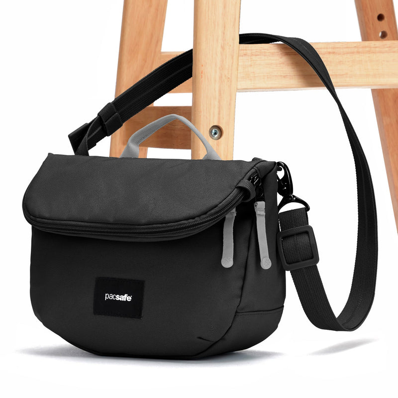 Pacsafe® GO Anti Theft Saddle Crossbody, Jet Black
