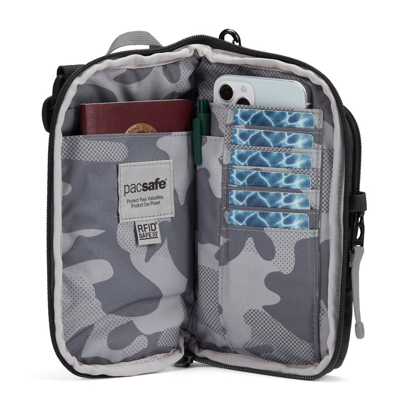 Pacsafe® GO anti-theft tech crossbody, Jet Black