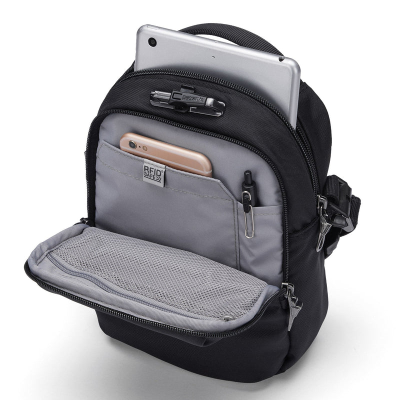 Pacsafe® V anti-theft companion crossbody, Jet Black