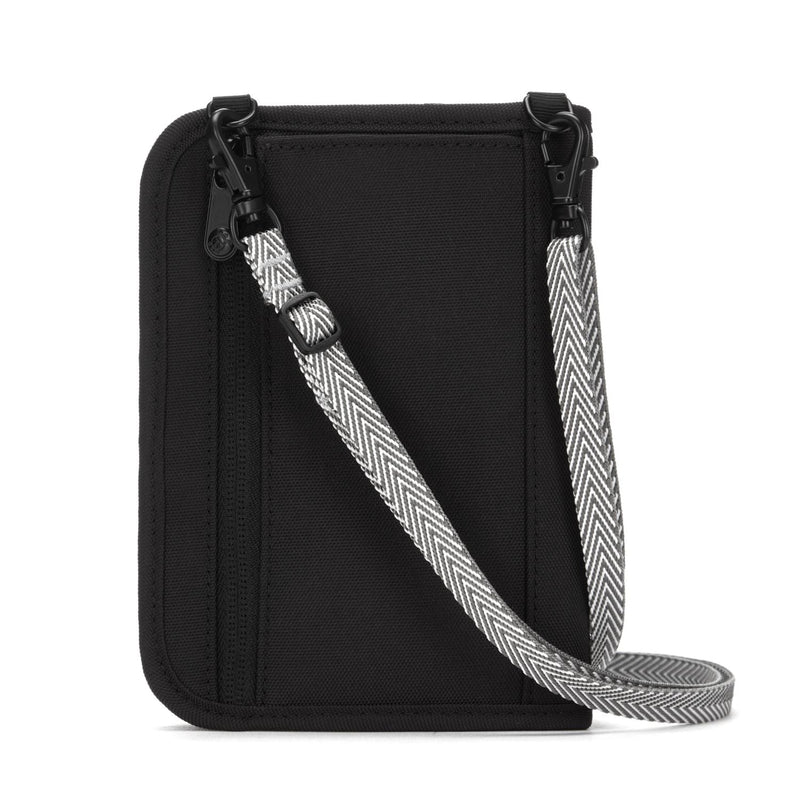Pacsafe® RFIDsafe™ V150 RFID blocking compact organizer, Black