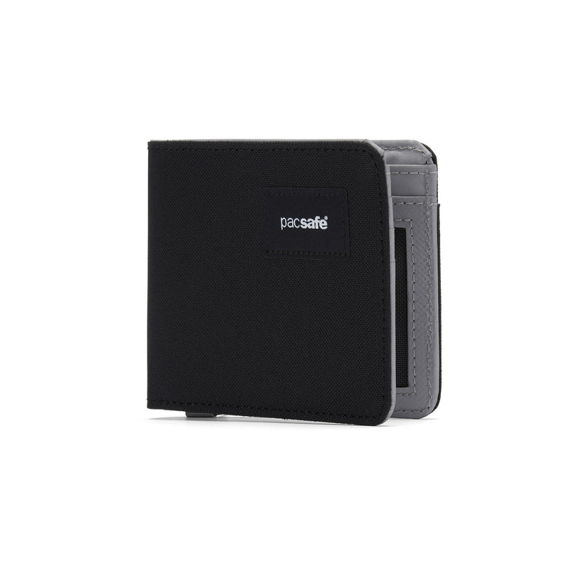 Pacsafe® RFIDsafe™ RFID blocking bifold wallet, Jet Black
