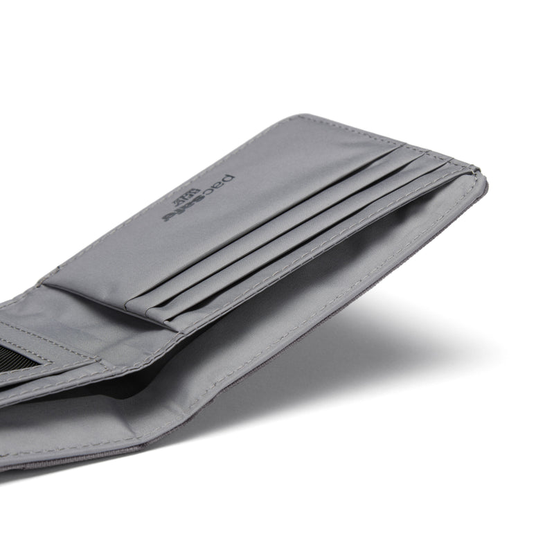 Pacsafe® RFIDsafe™ RFID blocking bifold wallet, Stone