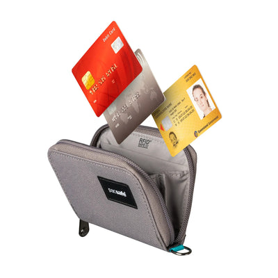 Pacsafe® RFIDsafe™ RFID blocking card wallet (lifestyle)