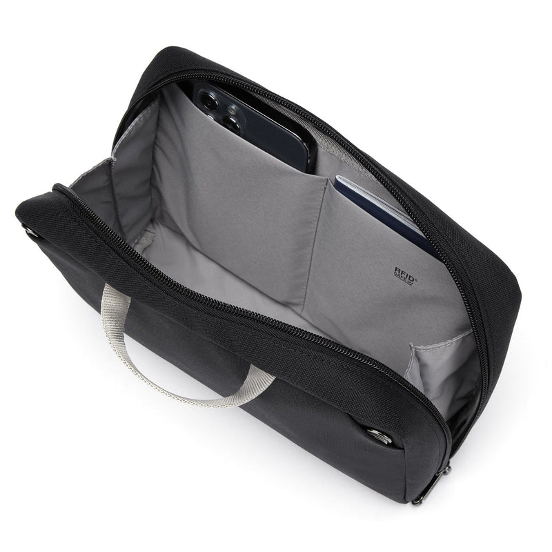 Pacsafe® RFIDsafe™ RFID blocking gear pouch, Jet Black