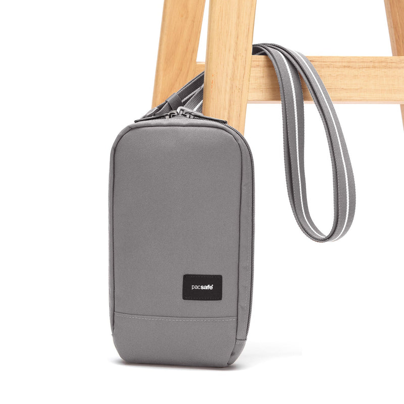 Pacsafe® RFIDsafe™ RFID blocking tech crossbody, Stone