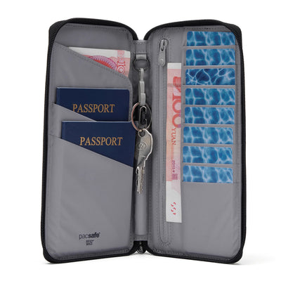Pacsafe® RFIDsafe™ RFID blocking travel wallet (lifestyle)