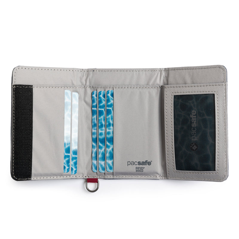 Pacsafe® RFIDsafe™ RFID blocking trifold wallet, Slate