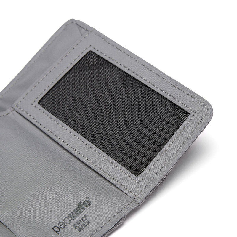 Pacsafe® RFIDsafe™ RFID blocking trifold wallet, Stone