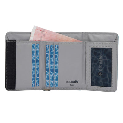 Pacsafe® RFIDsafe™ RFID blocking trifold wallet (lifestyle)
