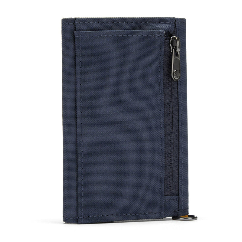 Pacsafe® RFIDsafe™ RFID blocking trifold wallet, Coastal Blue