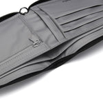 Pacsafe® RFIDsafe™ RFID blocking zip around wallet, Jet Black