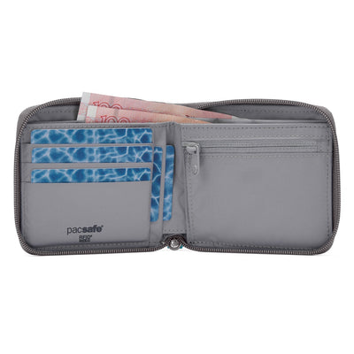 Pacsafe® RFIDsafe™ RFID blocking zip around wallet (lifestyle)