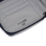 Pacsafe® RFIDsafe™ RFID blocking zip around wallet, Coastal Blue