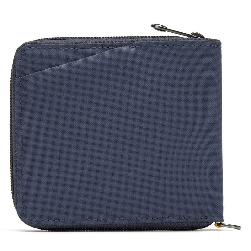 Pacsafe® RFIDsafe™ RFID blocking zip around wallet, Coastal Blue