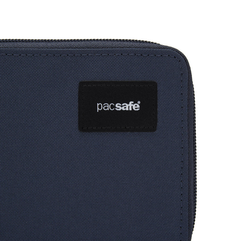 Pacsafe® RFIDsafe™ RFID blocking zip around wallet, Coastal Blue